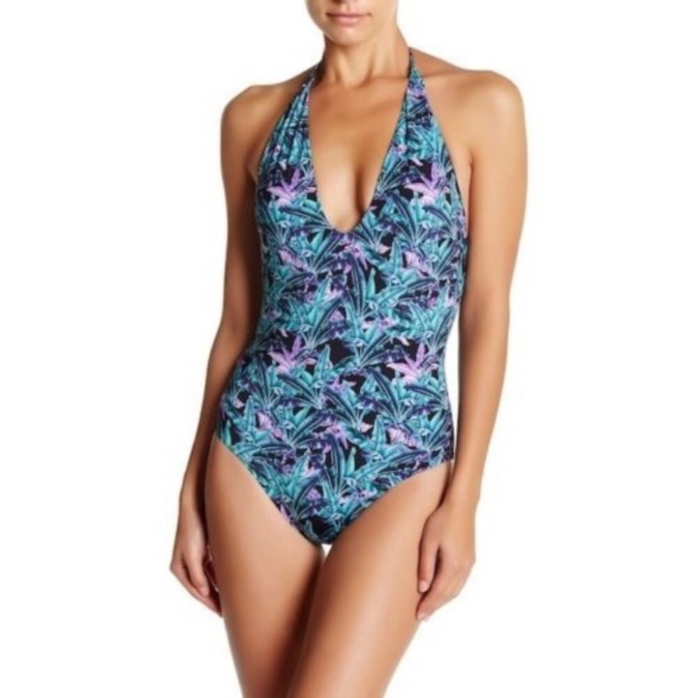 SEXY ONIA jungle plunge swimsuit size S NWT